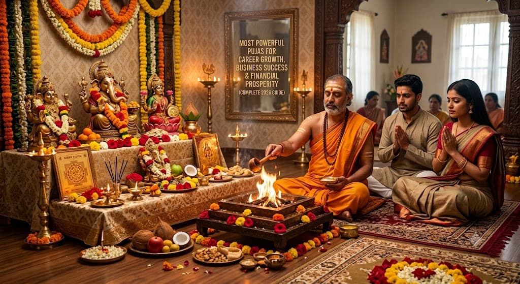 Most Powerful Pujas for Career Growth,  Business Success & Financial Prosperity  (Complete 2026 Guide)