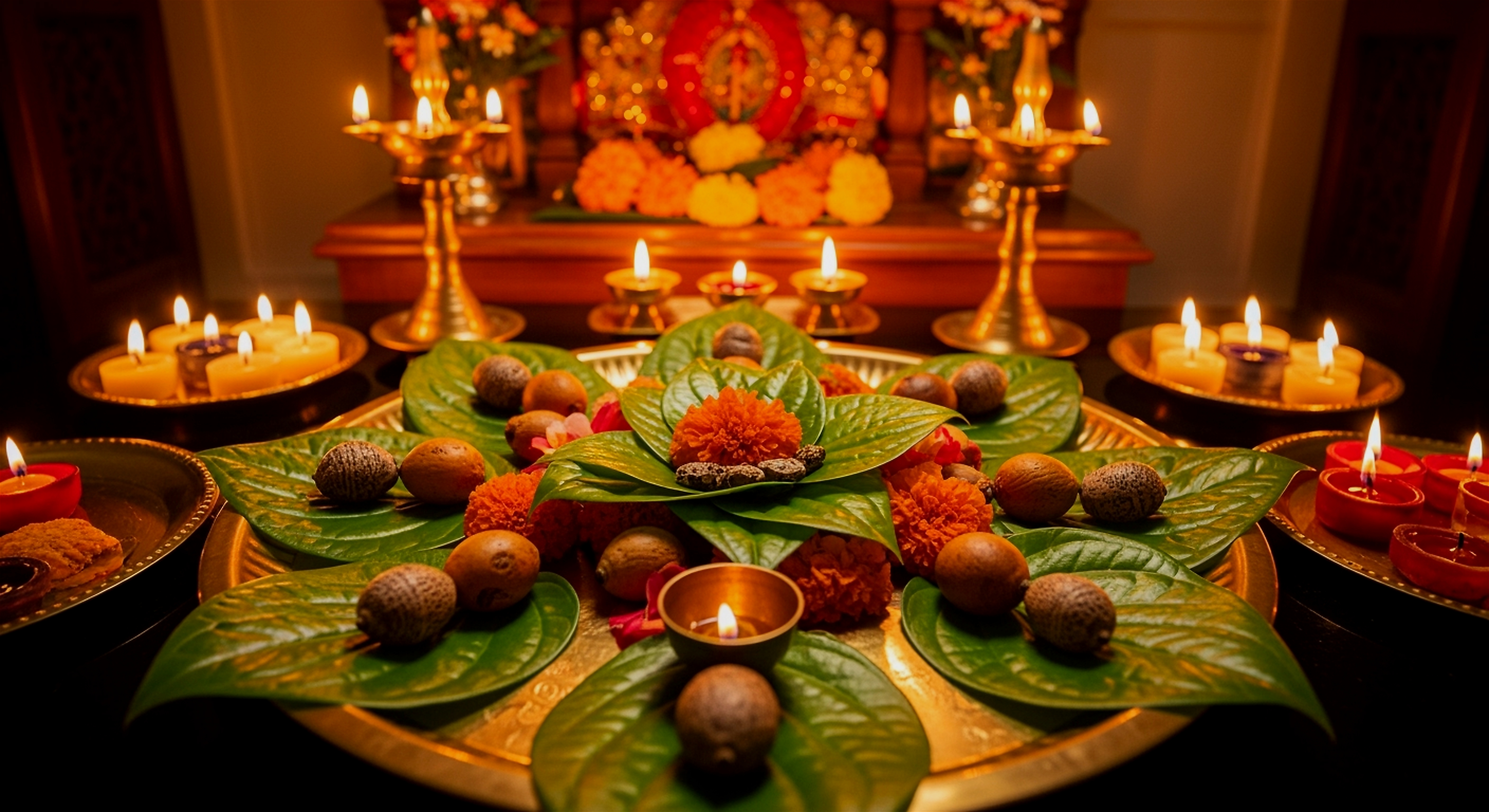 Sacred puja ceremony